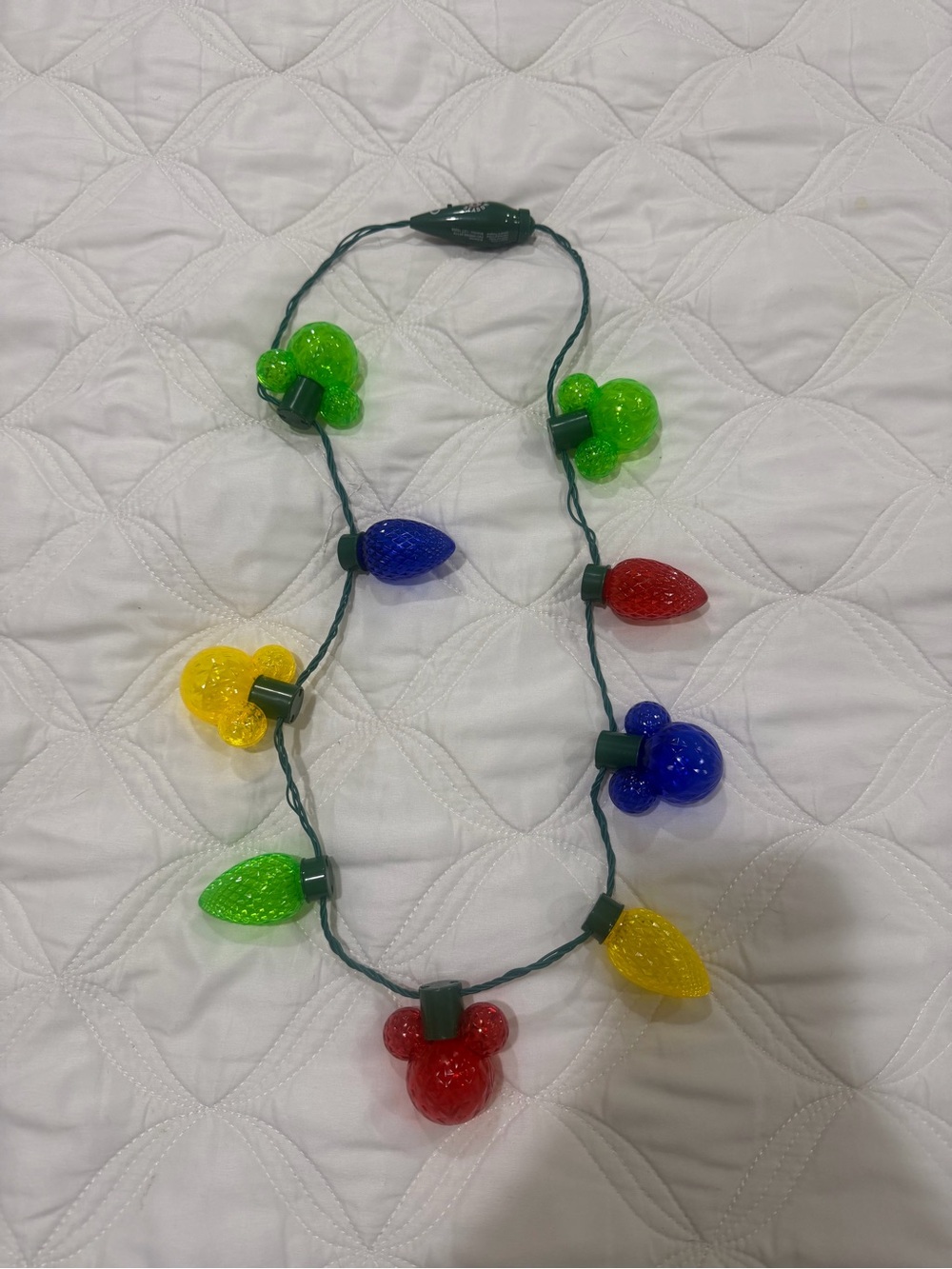 Disney light up Christmas necklace